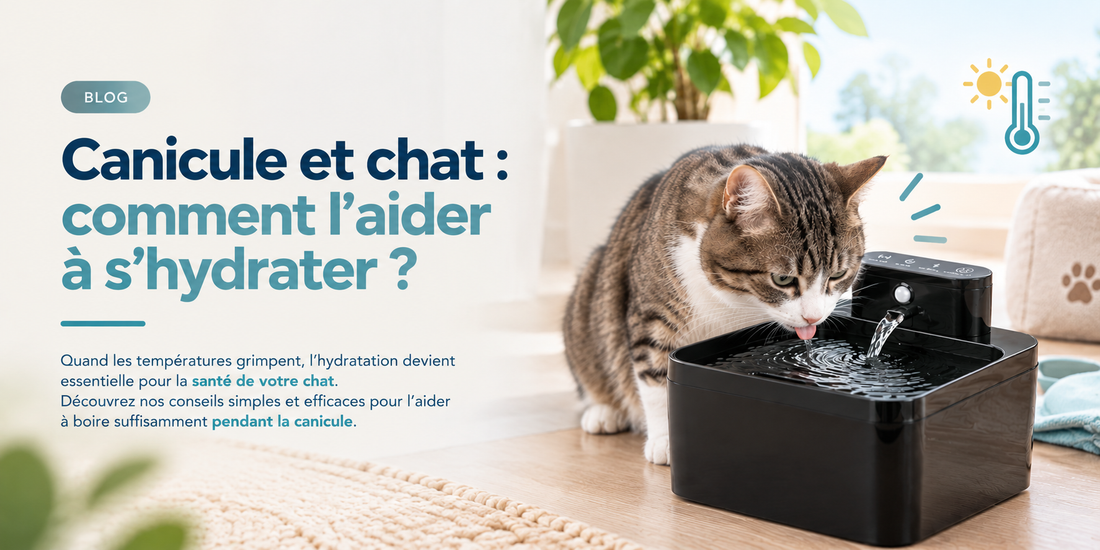 Canicule et chat : comment l'aider à s'hydrater ?