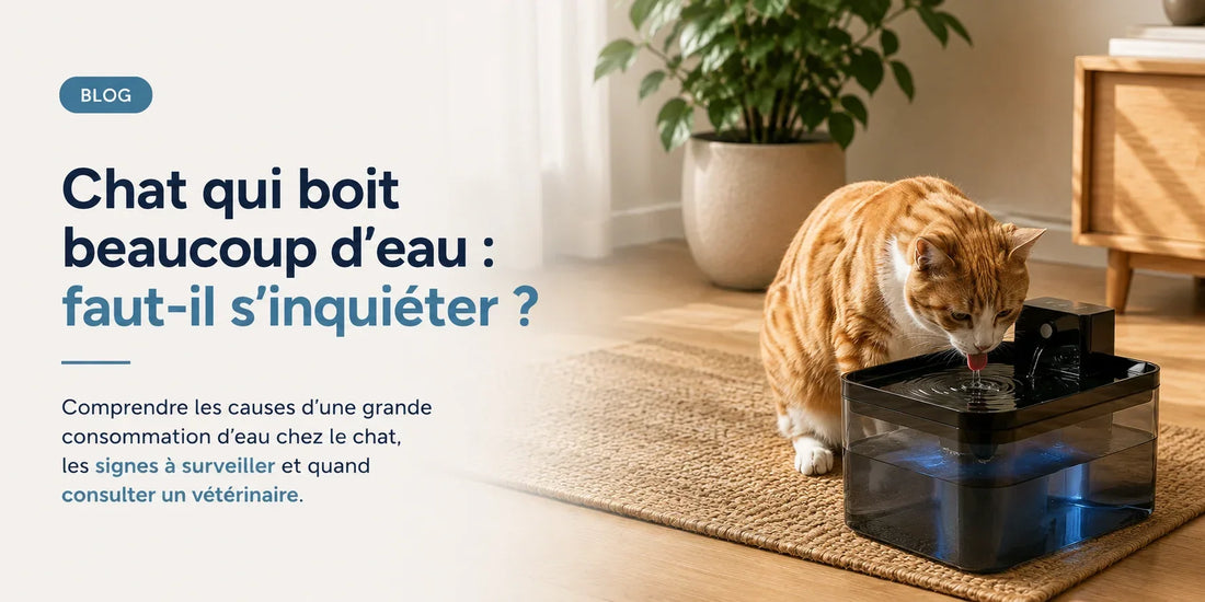 Chat qui boit beaucoup d'eau : faut-il s'inquiéter ?