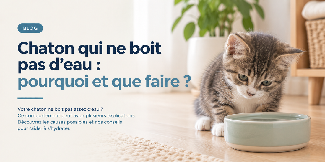 Chaton qui ne boit pas d'eau : pourquoi et que faire ?