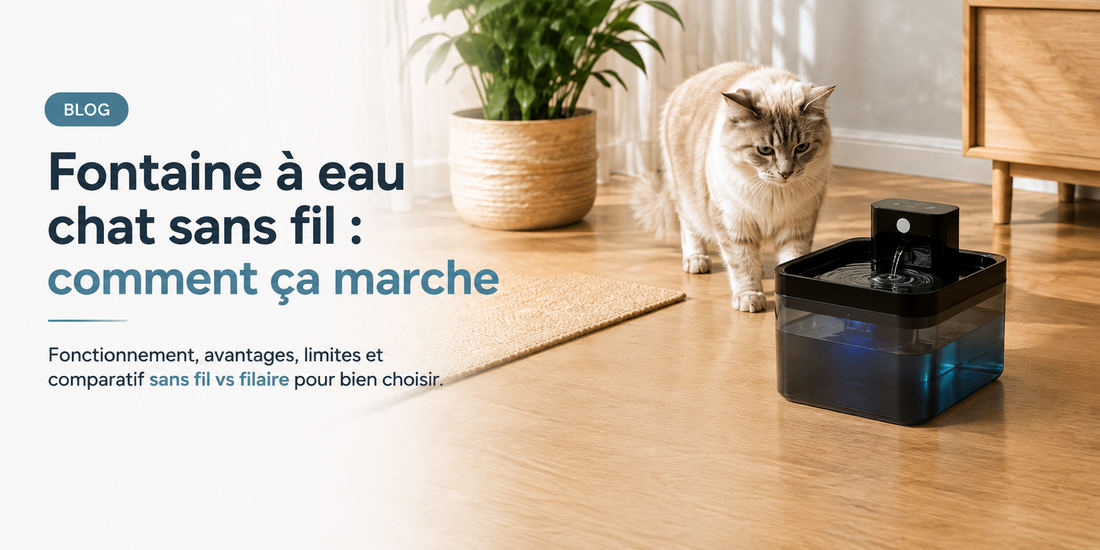 Fontaine à eau chat sans fil : comment ça marche ?