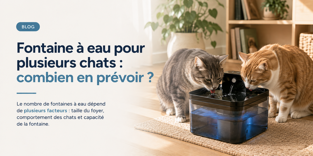 Fontaine à eau pour plusieurs chats : combien en prévoir ?