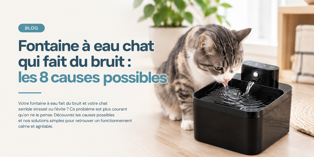 Fontaine à eau pour chat qui fuit : causes et solutions